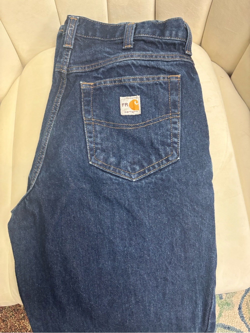 Carhartt Men’s Indigo Blue Relaxed Fit Jeans